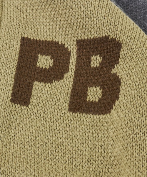 CUBE SUGAR（キューブシュガー）の「ループジャガードニットラインリブブルゾン（スタジャン・レディース・ネイビー/オレンジ/カーキ・M）」の15枚目の写真