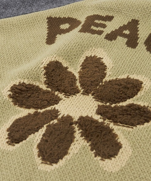 CUBE SUGAR（キューブシュガー）の「ループジャガードニットラインリブブルゾン（スタジャン・レディース・ネイビー/オレンジ/カーキ・M）」の19枚目の写真