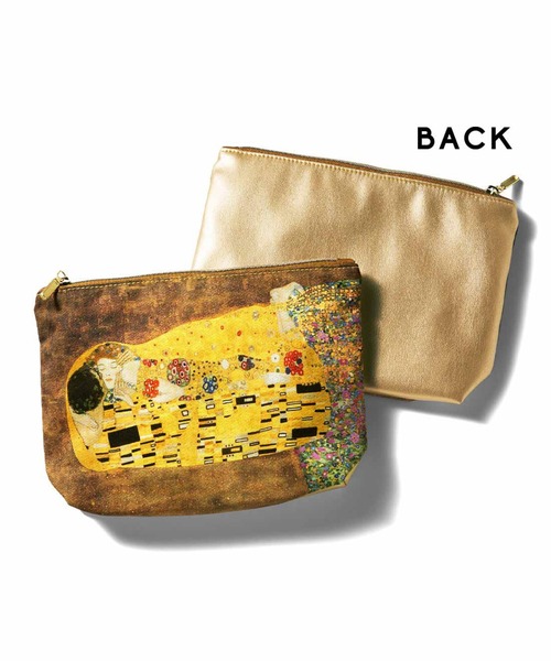 IEDIT(イディット)の「IEDIT 壮美なクリムトの世界を楽しむデザインポーチ〈ゴールド〉(ポーチ・レディース・ゴールド・ONE SIZE)」の2枚目の写真