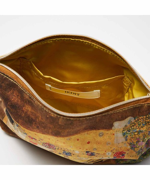 IEDIT(イディット)の「IEDIT 壮美なクリムトの世界を楽しむデザインポーチ〈ゴールド〉(ポーチ・レディース・ゴールド・ONE SIZE)」の3枚目の写真