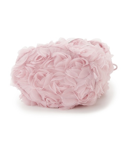 LILY BROWN（リリーブラウン）の「３Ｄフラワードロストバッグ（ショルダーバッグ・レディース・ブラック/オフホワイト/ピンク・FREE）」の14枚目の写真