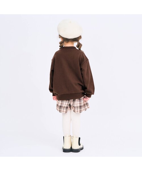 apres les cours(アプレレクール)の「ALCロゴトレーナー(スウェット・キッズ・ブラウン/ピンク/アイボリー/ターコイズブルー・80/90/100/110/120/130)」の6枚目の写真