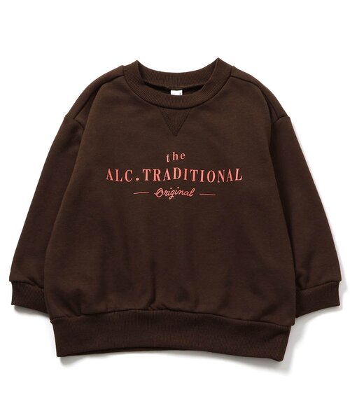 apres les cours(アプレレクール)の「ALCロゴトレーナー(スウェット・キッズ・ブラウン/ピンク/アイボリー/ターコイズブルー・80/90/100/110/120/130)」の12枚目の写真