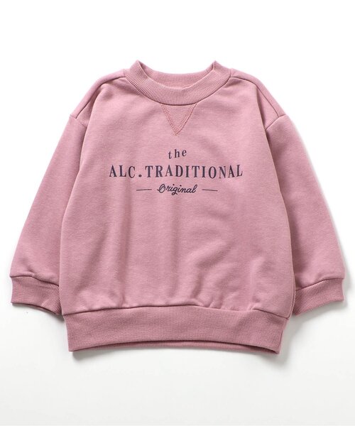 apres les cours(アプレレクール)の「ALCロゴトレーナー(スウェット・キッズ・ブラウン/ピンク/アイボリー/ターコイズブルー・80/90/100/110/120/130)」の14枚目の写真