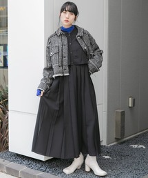 KBF | レイヤードドロストプリーツワンピース(ワンピース)