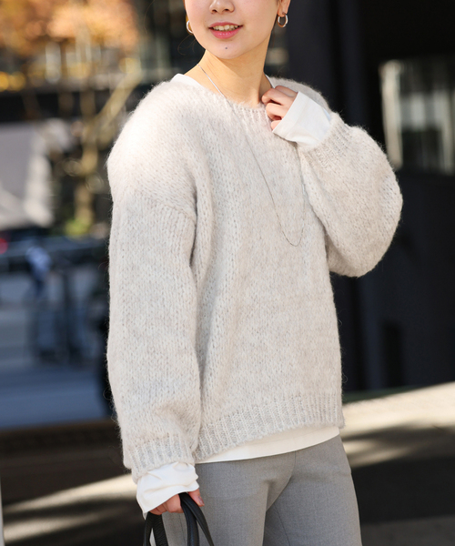 TRICOTS JEAN MARC（トリコットジーンマルク）の「《追加》【TRICOTS JEANMARC/トリコ・ジャンマルク】 ニットプルオーバー（ニット/セーター・レディース・ライトグレー/ベージュ系その他/グレー/ブルー/イエロー・FREE）」の20枚目の写真