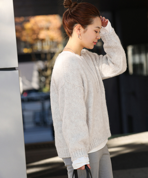 TRICOTS JEAN MARC（トリコットジーンマルク）の「《追加》【TRICOTS JEANMARC/トリコ・ジャンマルク】 ニットプルオーバー（ニット/セーター・レディース・ライトグレー/ベージュ系その他/グレー/ブルー/イエロー・FREE）」の21枚目の写真