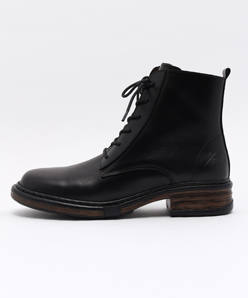 YOSUKE（ヨースケ）の「「YOSUKE/ヨースケ」レースアップレザーショートブーツ（ブーツ・レディース・ダークブラウン/ブラウン系その他/ブラック/キャメル/オリーブ/ホワイト/ワイン/イエロー系その他/ブラウン系その他2・22.5/24.5/23/24/23.5）」の10枚目の写真