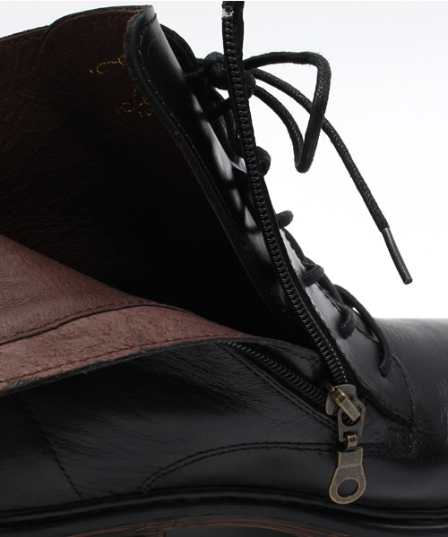 YOSUKE（ヨースケ）の「「YOSUKE/ヨースケ」レースアップレザーショートブーツ（ブーツ・レディース・ダークブラウン/ブラウン系その他/ブラック/キャメル/オリーブ/ホワイト/ワイン/イエロー系その他/ブラウン系その他2・22.5/24.5/23/24/23.5）」の19枚目の写真