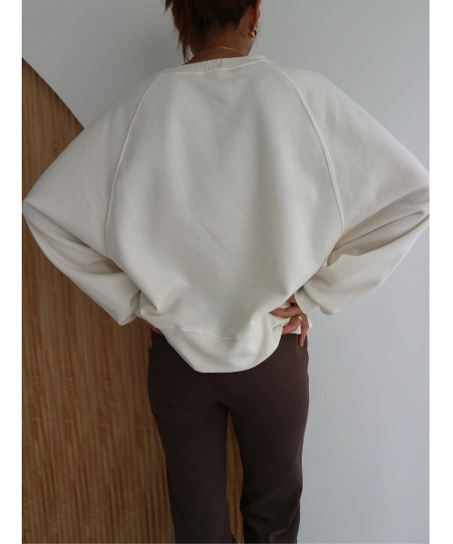 TRUNC(トランクエイティーエイト)の「Volume Sleeve Simple Pullover(スウェット・レディース・ブラック/アイボリー・FREE)」の9枚目の写真