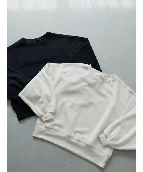 TRUNC(トランクエイティーエイト)の「Volume Sleeve Simple Pullover(スウェット・レディース・ブラック/アイボリー・FREE)」の11枚目の写真