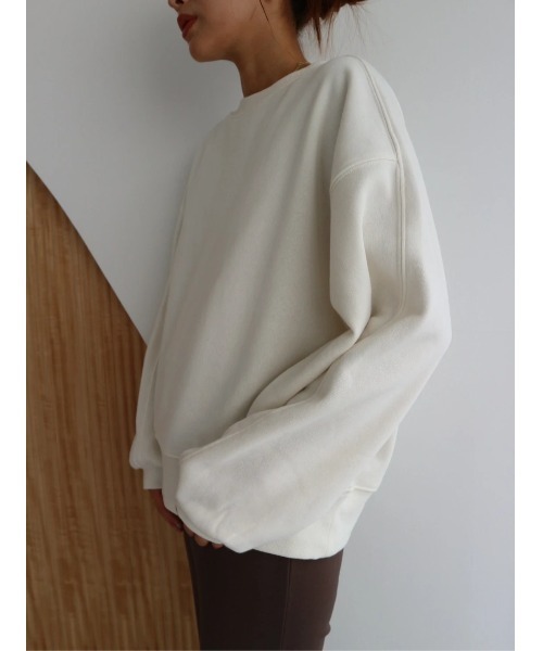TRUNC(トランクエイティーエイト)の「Volume Sleeve Simple Pullover(スウェット・レディース・ブラック/アイボリー・FREE)」の8枚目の写真