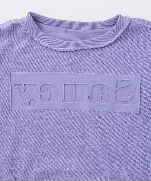 by LOVEiT（バイラビット）の「エンボスオングリッタープルオーバー（スウェット・キッズ・オフホワイト/ブラック/ラベンダー・120cm/130cm/140cm/150cm/160cm）」の7枚目の写真