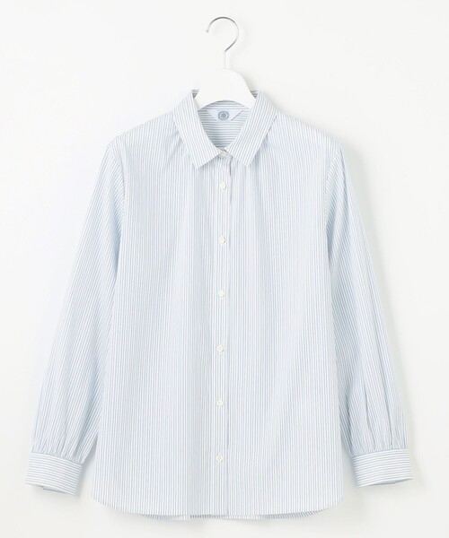 J.PRESS Ladies(J.プレス レディス)の「【洗える】BEZ VEGA シャツカラー ブラウス(シャツ/ブラウス・レディース・イエロー系1/サックスブルー系1/ピンク系1・XS)」の12枚目の写真