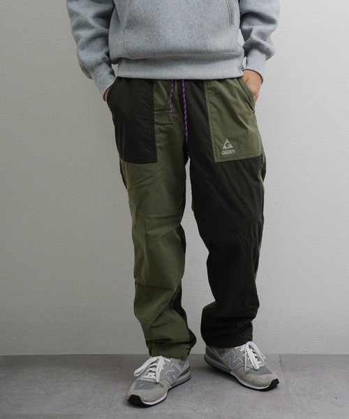 GERRY】 綿 ナイロン 裏フリース イージー ベイカーパンツ / 暖パン