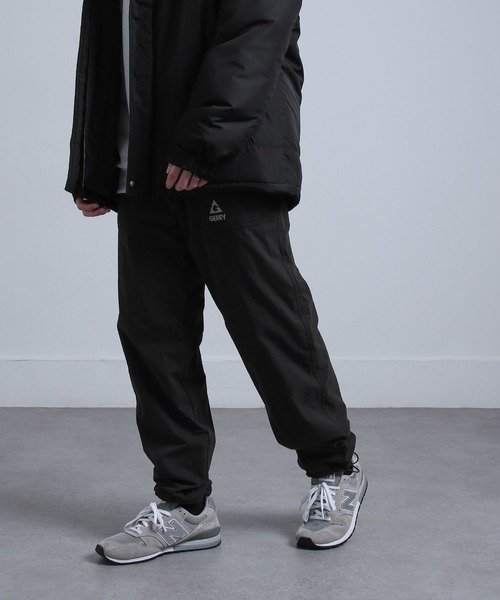 GERRY】 綿 ナイロン 裏フリース イージー ベイカーパンツ / 暖パン