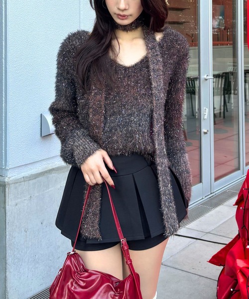 FOREVER 21(フォーエバー トゥエンティーワン)の「【2024FW】ボウタイ付きグラデラメニットプルオーバー(ニット/セーター・レディース・ブラック/ブラウン/グレー・FREE)」の3枚目の写真