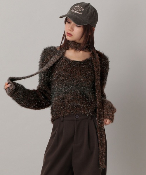 FOREVER 21(フォーエバー トゥエンティーワン)の「【2024FW】ボウタイ付きグラデラメニットプルオーバー(ニット/セーター・レディース・ブラック/ブラウン/グレー・FREE)」の15枚目の写真