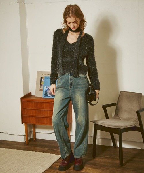 FOREVER 21(フォーエバー トゥエンティーワン)の「【2024FW】ボウタイ付きグラデラメニットプルオーバー(ニット/セーター・レディース・ブラック/ブラウン/グレー・FREE)」の7枚目の写真