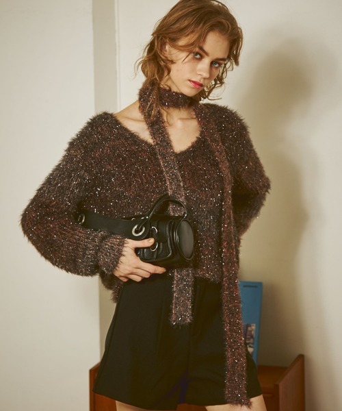 FOREVER 21(フォーエバー トゥエンティーワン)の「【2024FW】ボウタイ付きグラデラメニットプルオーバー(ニット/セーター・レディース・ブラック/ブラウン/グレー・FREE)」の18枚目の写真