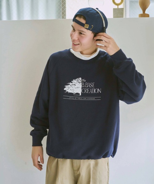 BROKEN BASE（ブロークンベース）の「アソート柄ドローコードスウェット（スウェット・メンズ・グレー/ブラック/ブルー系その他2/グレー系その他/オートミール/ネイビー/ブルー系その他/レッド/ベージュ系その他/ベージュ系その他2/ブラック系1・SMALL/MEDIUM/LARGE）」の9枚目の写真