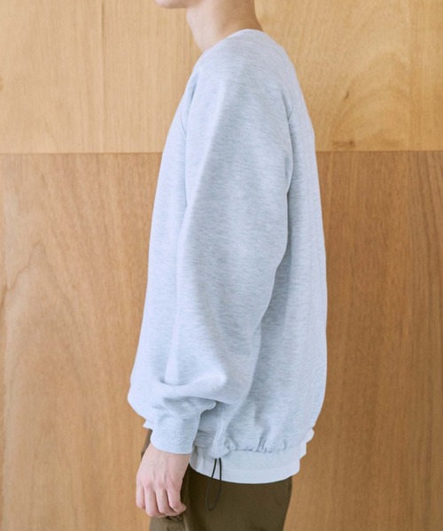 BROKEN BASE（ブロークンベース）の「アソート柄ドローコードスウェット（スウェット・メンズ・グレー/ブラック/ブルー系その他2/グレー系その他/オートミール/ネイビー/ブルー系その他/レッド/ベージュ系その他/ベージュ系その他2/ブラック系1・SMALL/MEDIUM/LARGE）」の14枚目の写真