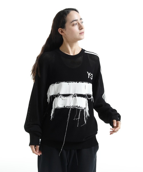 Y-3（ワイスリー）の「U GFX KNIT CREW（ニット/セーター・メンズ・ブラック・X-LARGE/LARGE/MEDIUM/SMALL/X-SMALL/XX-SMALL/XX-LARGE）」の2枚目の写真