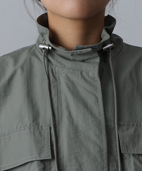 COLONY 2139(コロニートゥーワンスリーナイン)の「ショートミリタリーブルゾン(ブルゾン・レディース・ブラック/カーキ/グレー・FREE)」の13枚目の写真