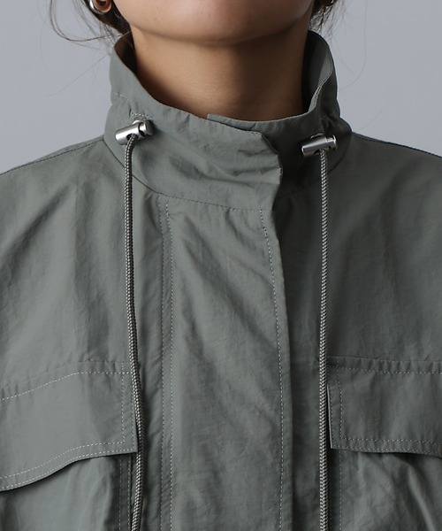 COLONY 2139(コロニートゥーワンスリーナイン)の「ショートミリタリーブルゾン(ブルゾン・レディース・ブラック/カーキ/グレー・FREE)」の7枚目の写真