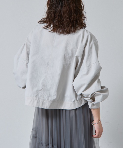 COLONY 2139(コロニートゥーワンスリーナイン)の「ショートミリタリーブルゾン(ブルゾン・レディース・ブラック/カーキ/グレー・FREE)」の18枚目の写真