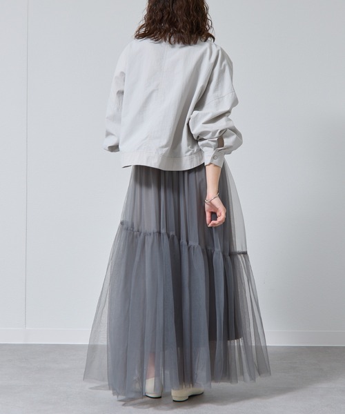 COLONY 2139(コロニートゥーワンスリーナイン)の「ショートミリタリーブルゾン(ブルゾン・レディース・ブラック/カーキ/グレー・FREE)」の20枚目の写真