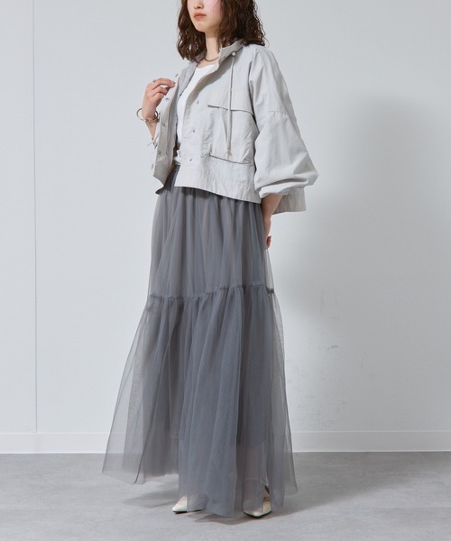 COLONY 2139(コロニートゥーワンスリーナイン)の「ショートミリタリーブルゾン(ブルゾン・レディース・ブラック/カーキ/グレー・FREE)」の21枚目の写真