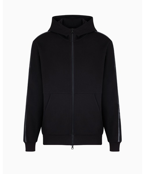 EMPORIO ARMANI EA7（エンポリオアルマーニイーエーセブン）の「【エンポリオ アルマーニ EA7】Logo Series フード付きスウェットシャツ コットンジャージー（スウェット・メンズ・キナリ/ブラック/サンドグレー・SMALL/LARGE/MEDIUM/X-LARGE/X-SMALL）」の16枚目の写真