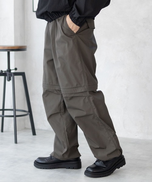 NAVY(ネイビー)の「2WAY CONVERTIBLE 2WAY PANTS/ハーフパンツ/イージーパンツ(その他パンツ・メンズ・カーキ系/ブラック・XL/L/M)」の7枚目の写真