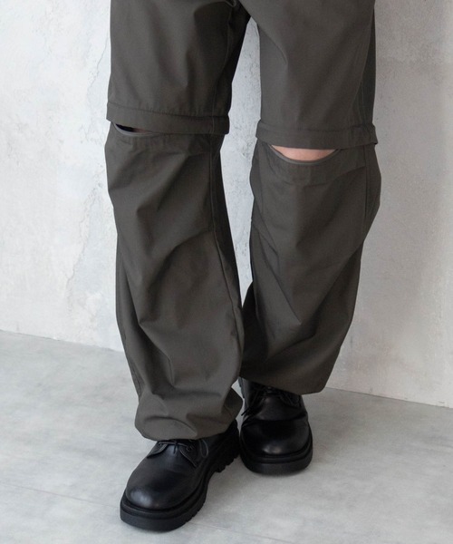 NAVY(ネイビー)の「2WAY CONVERTIBLE 2WAY PANTS/ハーフパンツ/イージーパンツ(その他パンツ・メンズ・カーキ系/ブラック・XL/L/M)」の9枚目の写真