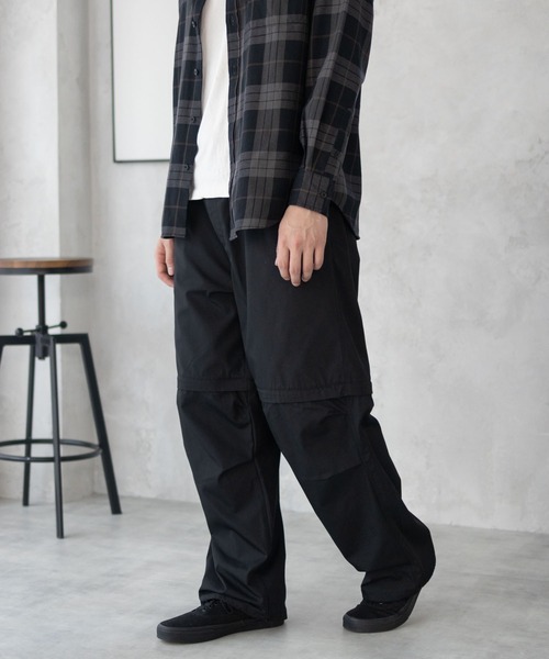 NAVY(ネイビー)の「2WAY CONVERTIBLE 2WAY PANTS/ハーフパンツ/イージーパンツ(その他パンツ・メンズ・カーキ系/ブラック・XL/L/M)」の12枚目の写真