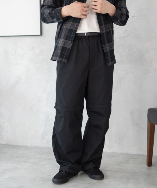 NAVY(ネイビー)の「2WAY CONVERTIBLE 2WAY PANTS/ハーフパンツ/イージーパンツ(その他パンツ・メンズ・カーキ系/ブラック・XL/L/M)」の13枚目の写真