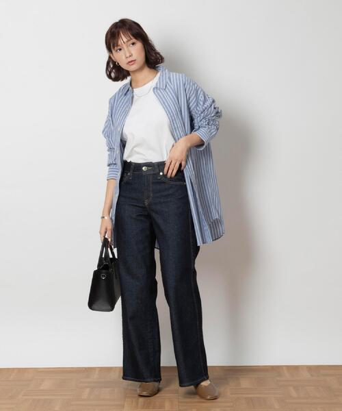 SOMETHING(サムシング)の「SOMETHING(サムシング)【レディース】「LISA」セミワイド(デニムパンツ・レディース・ノンウォッシュ・26inch/27inch/28inch/29inch/30inch/25inch)」の20枚目の写真