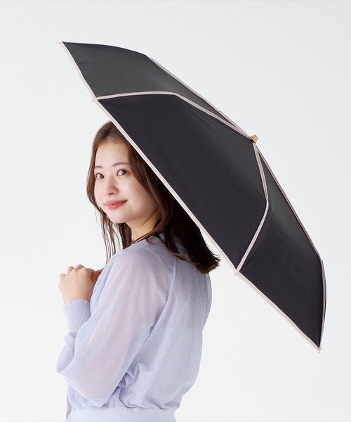 日傘 晴雨兼用】sun shade piping mini 50㎝（折りたたみ傘）｜nifty