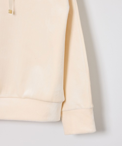 ROPE' PICNIC(ロペピクニック)の「【emur/エミュール】リブベロアプルオーバー(Tシャツ/カットソー・レディース・キナリ/スミクロ・38)」の4枚目の写真