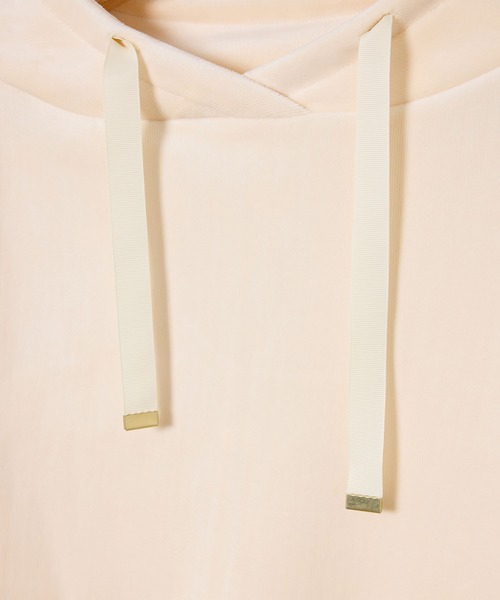 ROPE' PICNIC(ロペピクニック)の「【emur/エミュール】リブベロアプルオーバー(Tシャツ/カットソー・レディース・キナリ/スミクロ・38)」の5枚目の写真