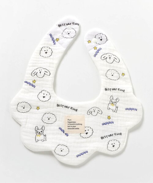 BREEZE（ブリーズ）の「ガーゼスタイ（スタイ/よだれかけ・キッズ・ブルー/オレンジ・80）」の10枚目の写真