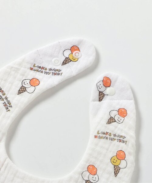 BREEZE（ブリーズ）の「ガーゼスタイ（スタイ/よだれかけ・キッズ・ブルー/オレンジ・80）」の7枚目の写真