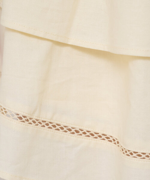 Kastane（カスタネ）の「*コットンフリルミニスカート（スカート・レディース・アイボリー/オフホワイト・FREE）」の21枚目の写真