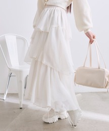 OLIVE des OLIVE | ランダムロングティアードスカート(スカート)