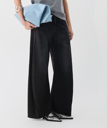 JNBY | Sophisticated Curved-leg Jeans / カーブデニムパンツ(デニムパンツ)