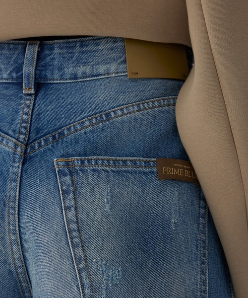 JNBY（ジェーエヌビーワイ）の「Sophisticated Curved-leg Jeans / カーブデニムパンツ（デニムパンツ・レディース・ブラック/インディゴブルー/ブルー・36/38/34）」の19枚目の写真