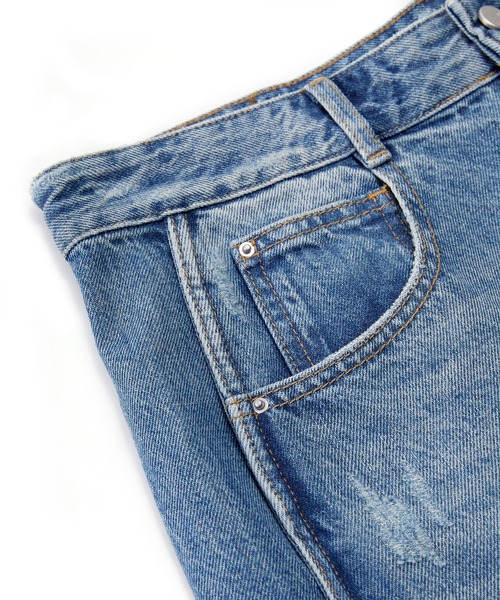 JNBY（ジェーエヌビーワイ）の「Sophisticated Curved-leg Jeans / カーブデニムパンツ（デニムパンツ・レディース・ブラック/インディゴブルー/ブルー・36/38/34）」の22枚目の写真