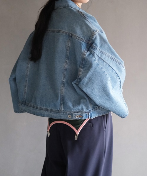 AKTE（アクテ）の「ガータータンクトップ（タンクトップ・レディース・アイボリー/グリーン×ピンク・FREE）」の14枚目の写真