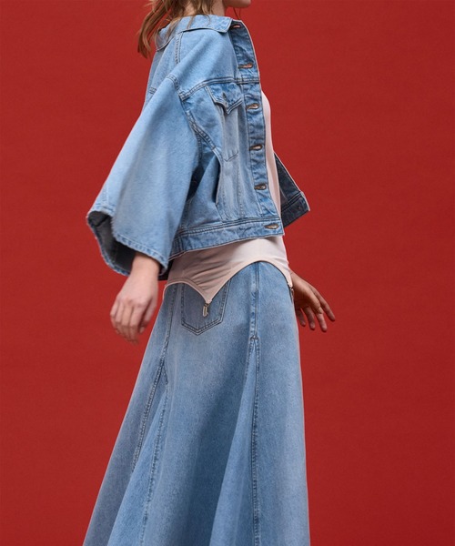 AKTE（アクテ）の「ガータータンクトップ（タンクトップ・レディース・アイボリー/グリーン×ピンク・FREE）」の20枚目の写真